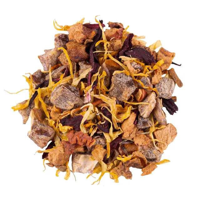 Tee Hugs, Kisses & Christmas Wishes – Früchtetee mit Apfelstreuselkuchen-Geschmack, 30 g, Weihnachtsgeschenk von Bake Affair, handveredelt in Österreich