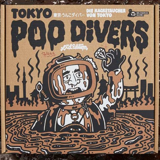Heldbergs Games Tokyo Poo Divers – Kartenspiel mit schwarzem Humor & Japan-Ästhetik
