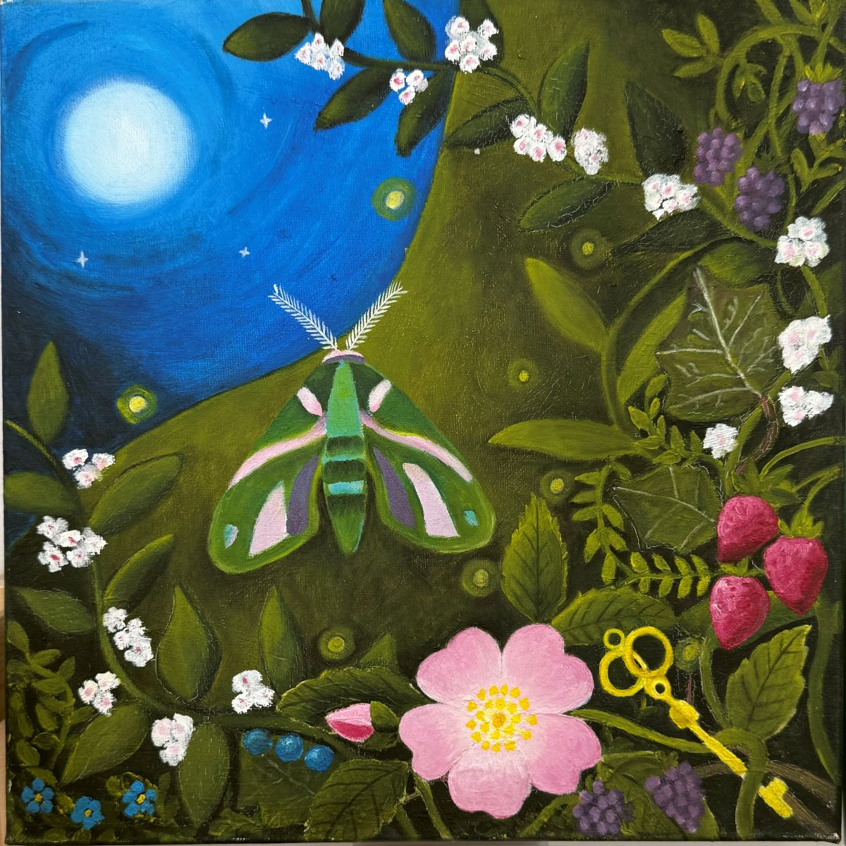 „Schlüssel zu meinem Herzen“ von Book Fairy Art | 40×40 cm | 1/1 Unikat