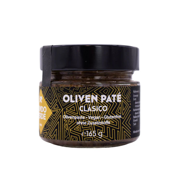 Olivenpaste Clásico mit 53 % Criolla-Oliven – Exquisite Gourmet-Delikatesse aus Peru für Tapas, Crostini und mediterrane Feinschmecker, nachhaltig produziert und handgefertigt.