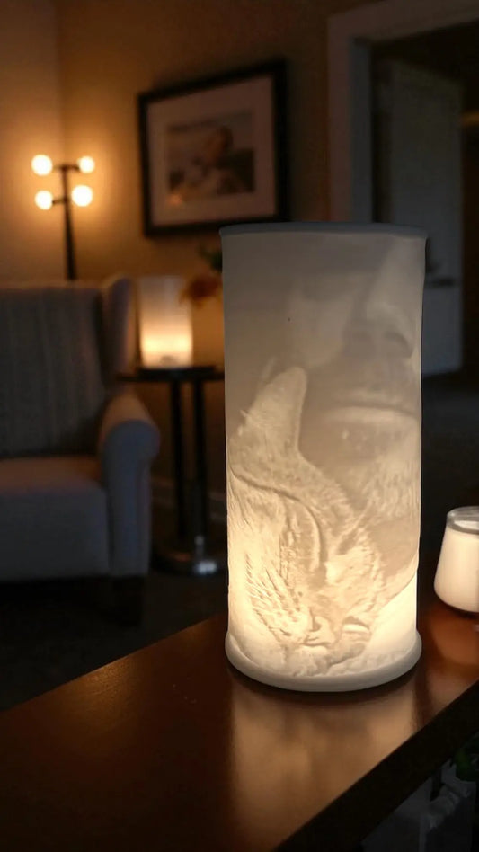 Lithopan Lichtbild mit Wunschfoto, Foto Andenken an Katze, Kreative Geschenkidee