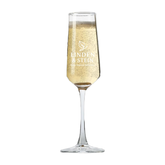 Mundgeblasene, gravierbare Champagner- und Sektgläser aus bleifreiem Glas mit personalisierung – elegantes Geschenk für Hochzeit, Jubiläum oder festliche Anlässe