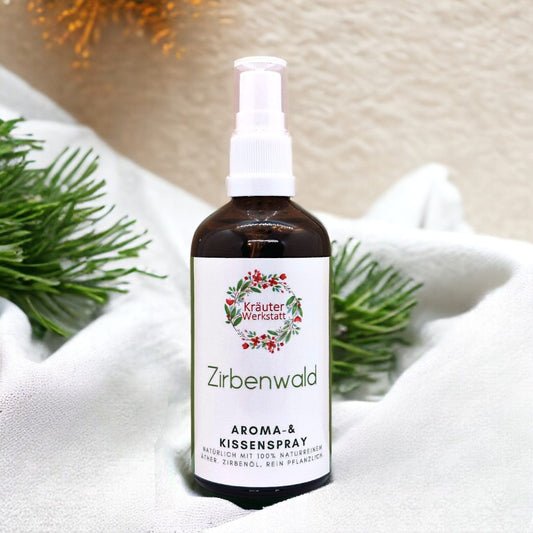 Aroma-& Kissenspray ZIRBENWALD  | Kräuterwerkstatt Parfum & Raumdüfte Kräuterwerkstatt oesterreich handgemachte geschenke in wien