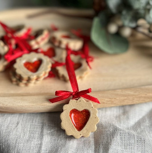 Linzer Augen Ornament | Handgefertigter Christbaumschmuck aus Wien