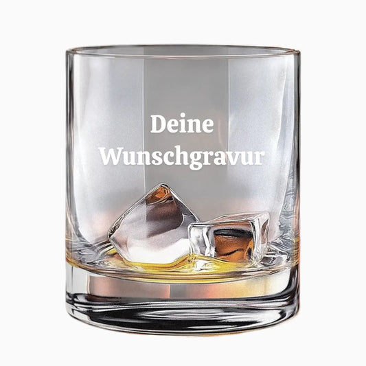Whiskey Glas inkl. Wunschgravur | Hochwertiges Kristallglas, 320ml