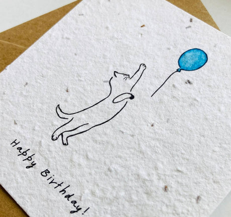 Blühwerk Papeterie Blooming Greetings – Nachhaltige Grußkarten aus einpflanzbarem Saatpapier, hergestellt in Wien. Umweltfreundliche Materialien und biologisch angebaute Samen. Inklusive Kuvert, 9,5 cm x 14 cm.
