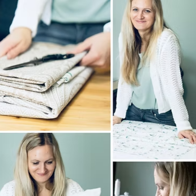 Handgefertigte, personalisierte Stofftasche von Sonja Steininger Design – liebevoll genäht aus hochwertigen Materialien.