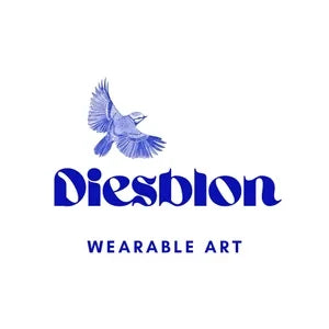 Diesblon Logo mit handgezeichneten Elementen und Markenname in künstlerischer Typografie