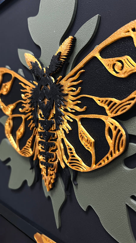 3D Totenkopfschwärmer Kunst