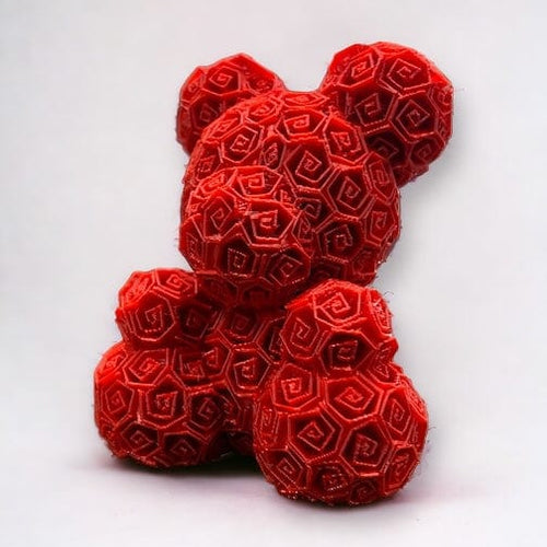 Rosenbär | Charmanter 3D-Druck Dreizack | 3D Druck oesterreich handgemachte geschenke in wien