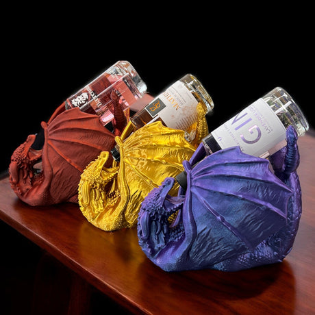Flaschenhalter in Drachenform | Majestätischer Beschützer in deiner Lieblingsfarbe