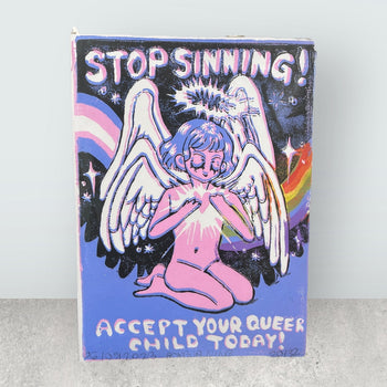 Original A3 Linoldruck von BoyBurning | Kunst in Zeichen der Toleranz LGTBQ Prints BoyBurning oesterreich handgemachte geschenke in wien