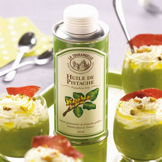 La Tourangelle Pistazienöl 250 ml – französisches Gourmetöl aus gerösteten Pistazien, perfekt für Dressings, Salate und feine Desserts.