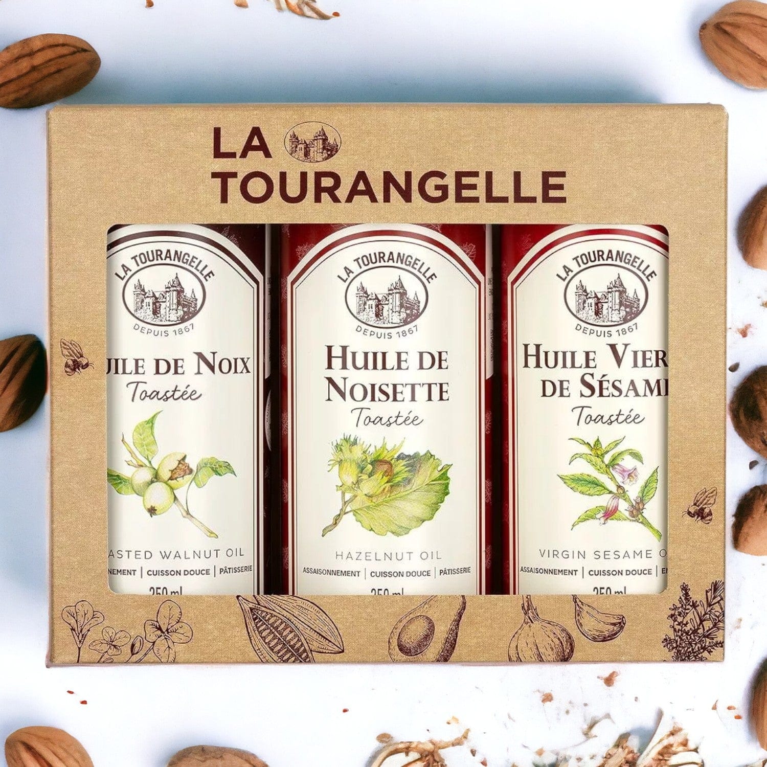 Kopie von Sesam-Öl 250ml | Meisterhafte Öle mit französischer Tradition Nuss & Sesam Öl-Set Genuss Dreizack oesterreich handgemachte geschenke in wien