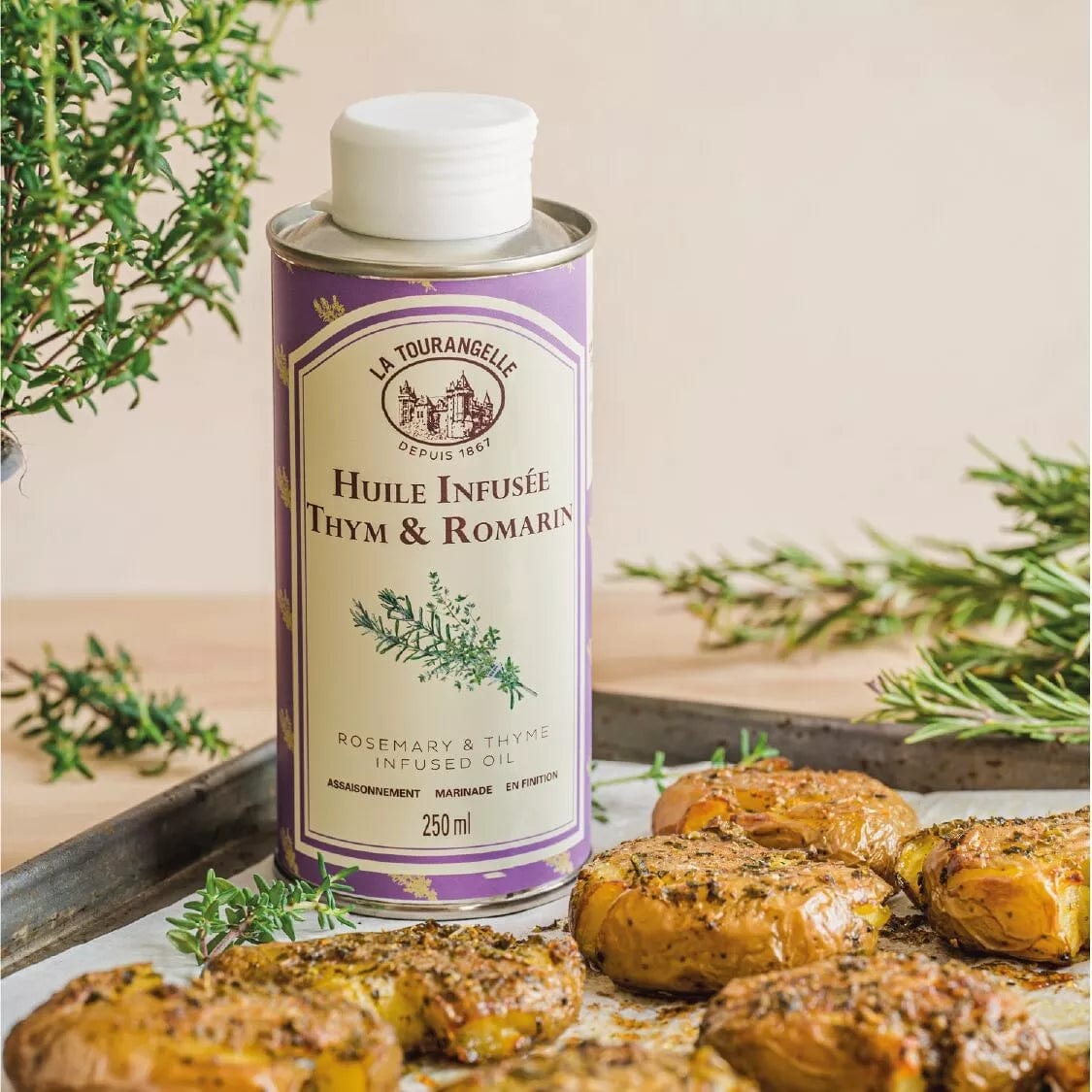Thymian Rosmarin-Öl 250ml | Meisterhafte Öle mit französischer Tradition Genuss Dreizack oesterreich handgemachte geschenke in wien
