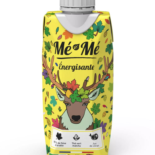 Mé-Mé Energizing Bio-Eistee | Matcha-Grüntee mit Zitrone & Ahornsaft – 330 ml nachhaltige Verpackung Frankreich