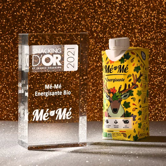 Mé-Mé Energizing Bio-Eistee | Matcha-Grüntee mit Zitrone & Ahornsaft – 330 ml nachhaltige Verpackung Frankreich