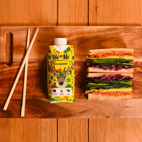 Mé-Mé Energizing Bio-Eistee | Matcha-Grüntee mit Zitrone & Ahornsaft – 330 ml nachhaltige Verpackung Frankreich