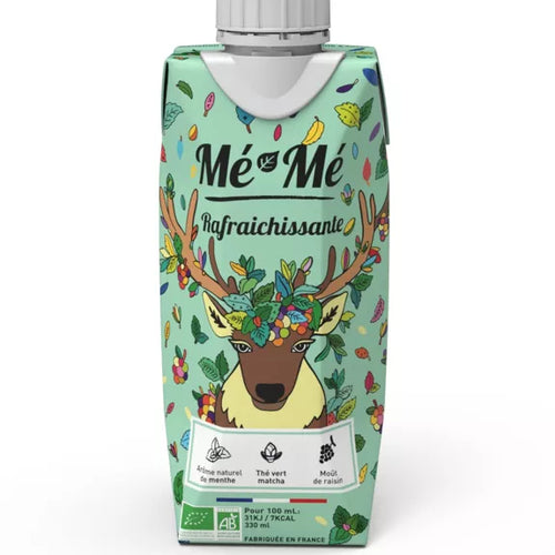 Mé-Mé Refresh Bio-Eistee | Matcha-Grüntee mit Minze – 330 ml nachhaltige Verpackung Frankreich
