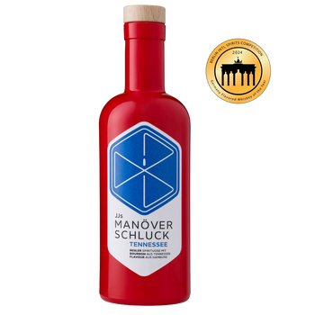 JJs Manöverschluck Tennessee – Bourbon-Spirituose mit Kokos, rote Flasche im maritimen Design, 500 ml bei Dreizack Wien