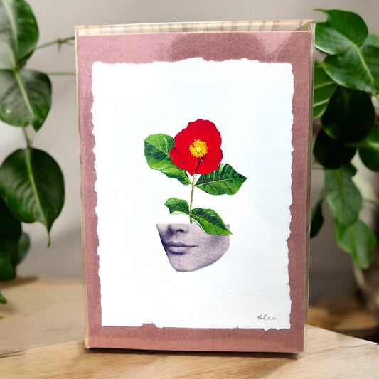 Flowerhead A5 | Kunst von Blaugezeichnet
