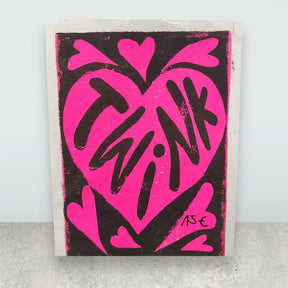 Original A4 Linoldruck von BoyBurning | Kunst in Zeichen der Toleranz LGTBQ Prints BoyBurning oesterreich handgemachte geschenke in wien