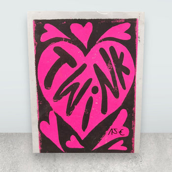 Original A4 Linoldruck von BoyBurning | Kunst in Zeichen der Toleranz LGTBQ Prints BoyBurning oesterreich handgemachte geschenke in wien