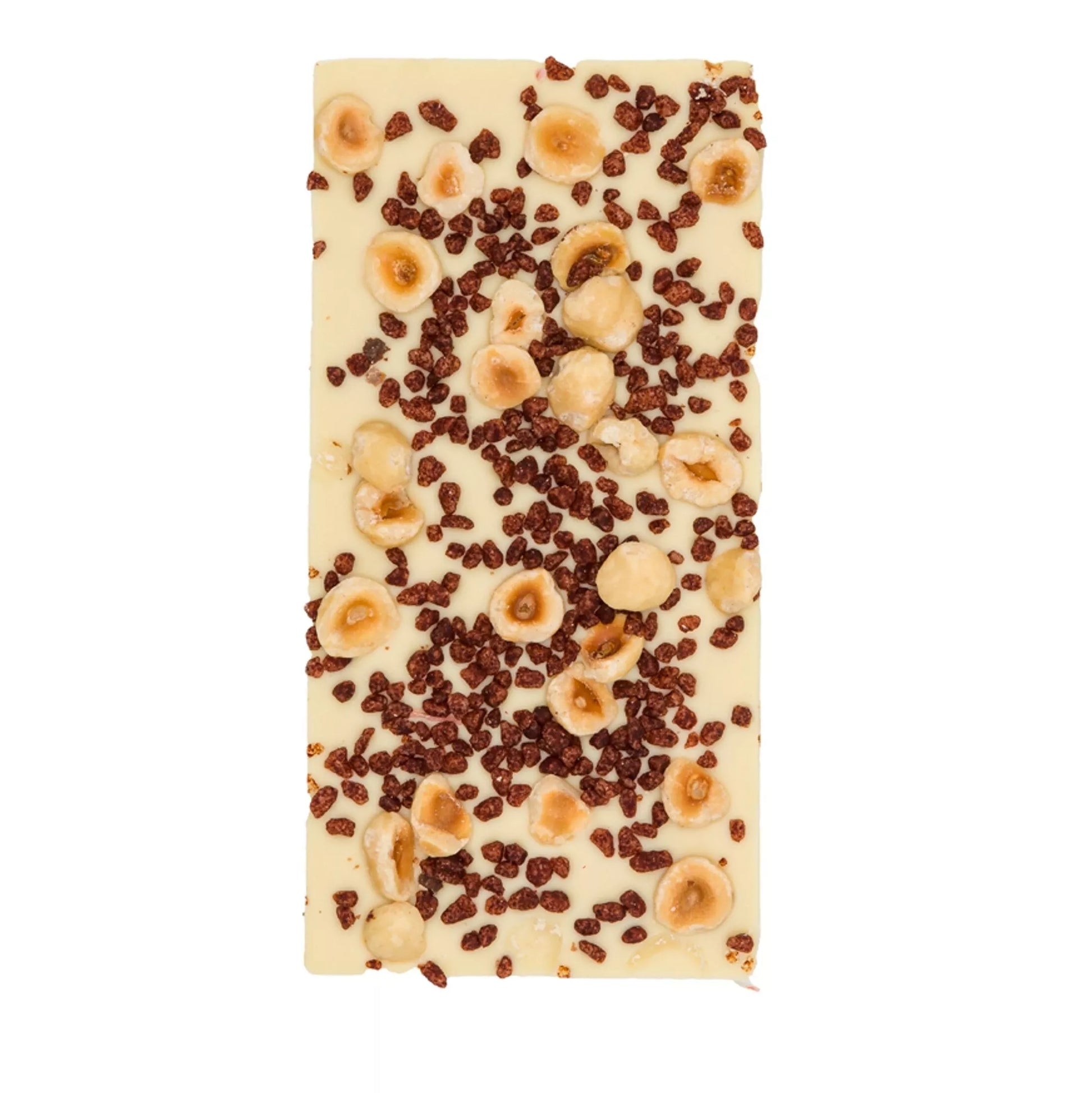 Schokoriegel Haselnuss & Zimt – handgemachte weiße Schokolade mit Haselnüssen & Zimt, 100 g, Love In A Box Chocolatier