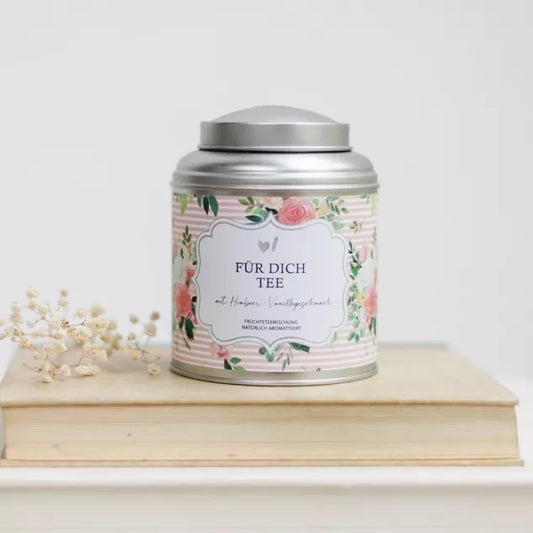 Tee Für dich – Früchtetee mit Himbeer-Vanille, natürlich aromatisiert, 130 g, Bake Affair, handveredelt in Österreich