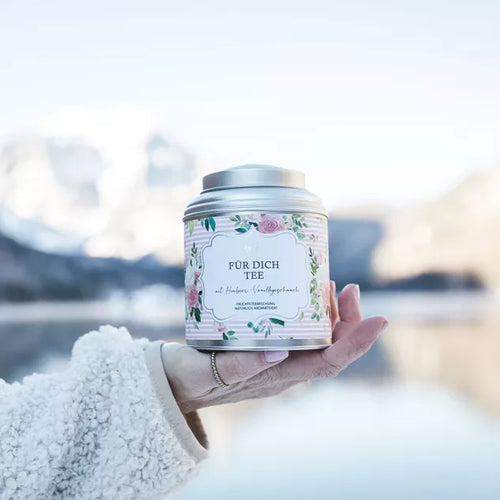 Tee Für dich – Früchtetee mit Himbeer-Vanille, natürlich aromatisiert, 130 g, Bake Affair, handveredelt in Österreich