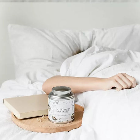 Tee Guten Morgen Lieblingstag – Grüntee mit Erdbeer-Rhabarber-Geschmack, aromatisiert, 100 g, Bake Affair, handveredelt in Österreich