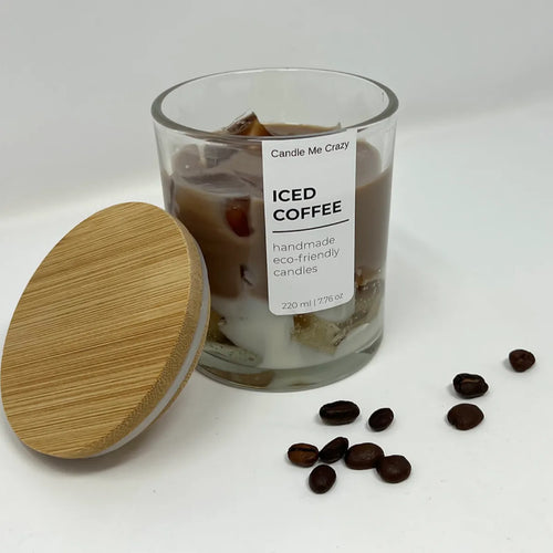 Handgemachte Iced Coffee Candle von Candle Me Crazy mit Kaffee- und Lebkuchenduft, 220 ml