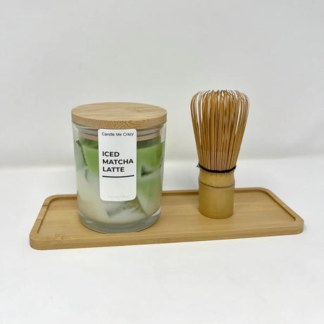 Iced Matcha Latte Candle | Handgemachte Duftkerze mit Vanille & Matcha aus Wien – Candle Me Crazy