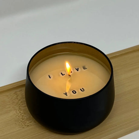 Handgemachte Custom Candle von Candle Me Crazy mit versteckter Botschaft im Wachs, 100 ml