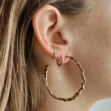 Wellen-Kreolen | Elegante Kreolen inspiriert von den sanften Wellen des Meeres