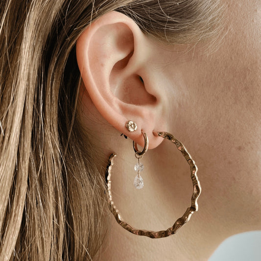 Wellen-Kreolen | Elegante Kreolen inspiriert von den sanften Wellen des Meeres