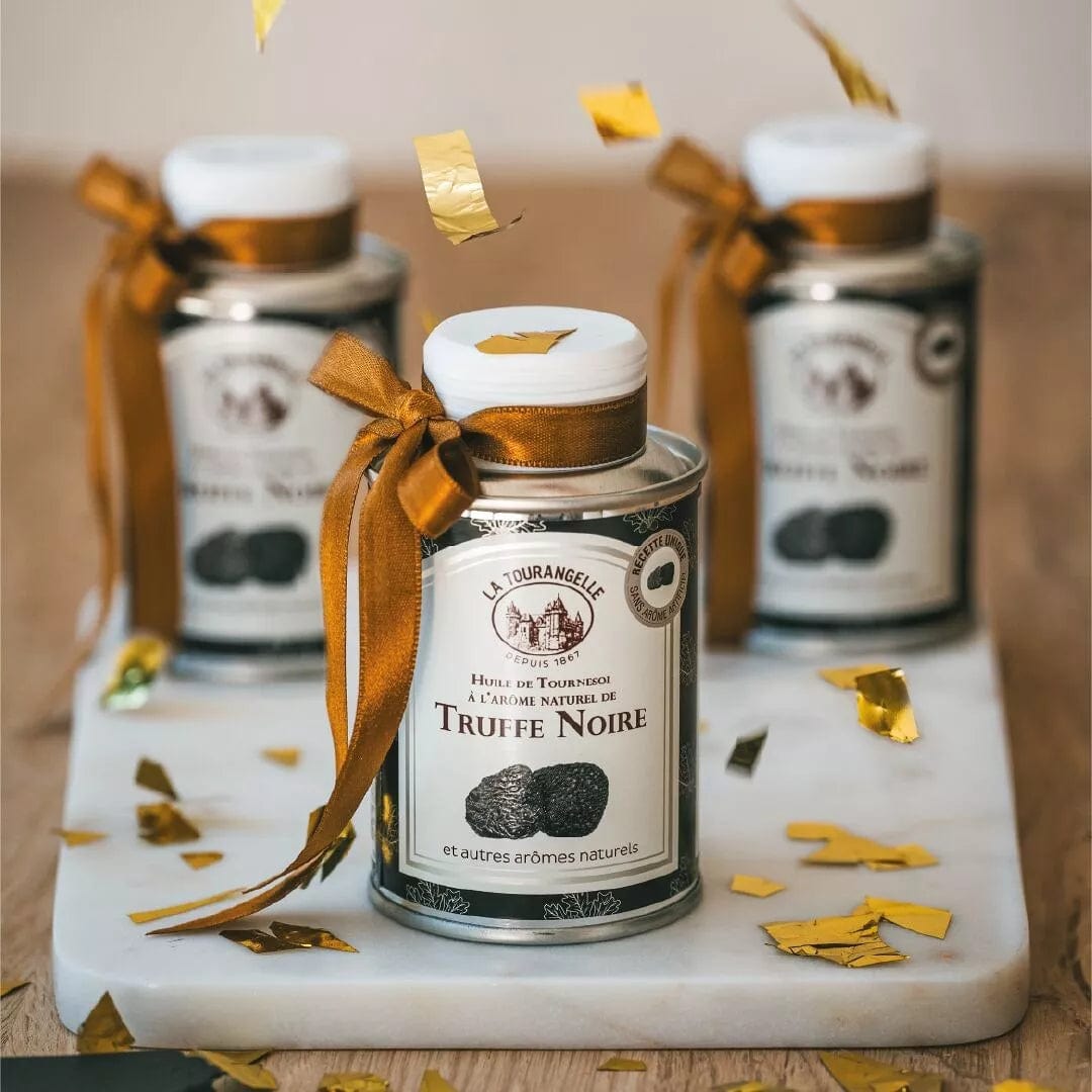 Schwarzer Trüffel-Öl 125ml | Meisterhafte Öle mit französischer Tradition Genuss Dreizack oesterreich handgemachte geschenke in wien