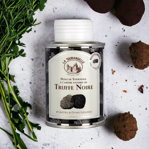 Schwarzer Trüffel-Öl 125ml | Meisterhafte Öle mit französischer Tradition Genuss Dreizack oesterreich handgemachte geschenke in wien
