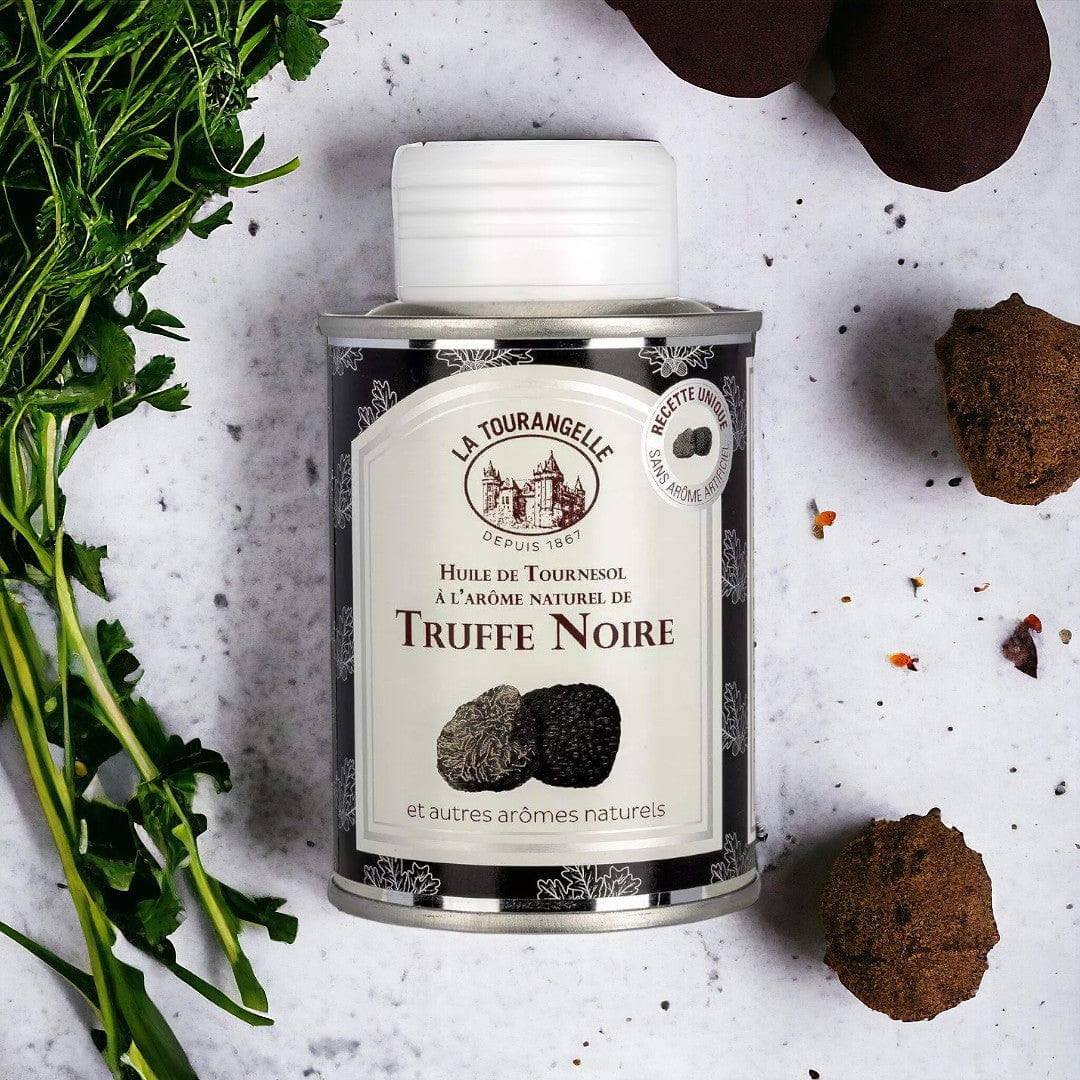 Schwarzer Trüffel-Öl 125ml | Meisterhafte Öle mit französischer Tradition Genuss Dreizack oesterreich handgemachte geschenke in wien