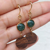 Ohrringe aus Naturstein und Holz | Einzigartiger Naturschmuck