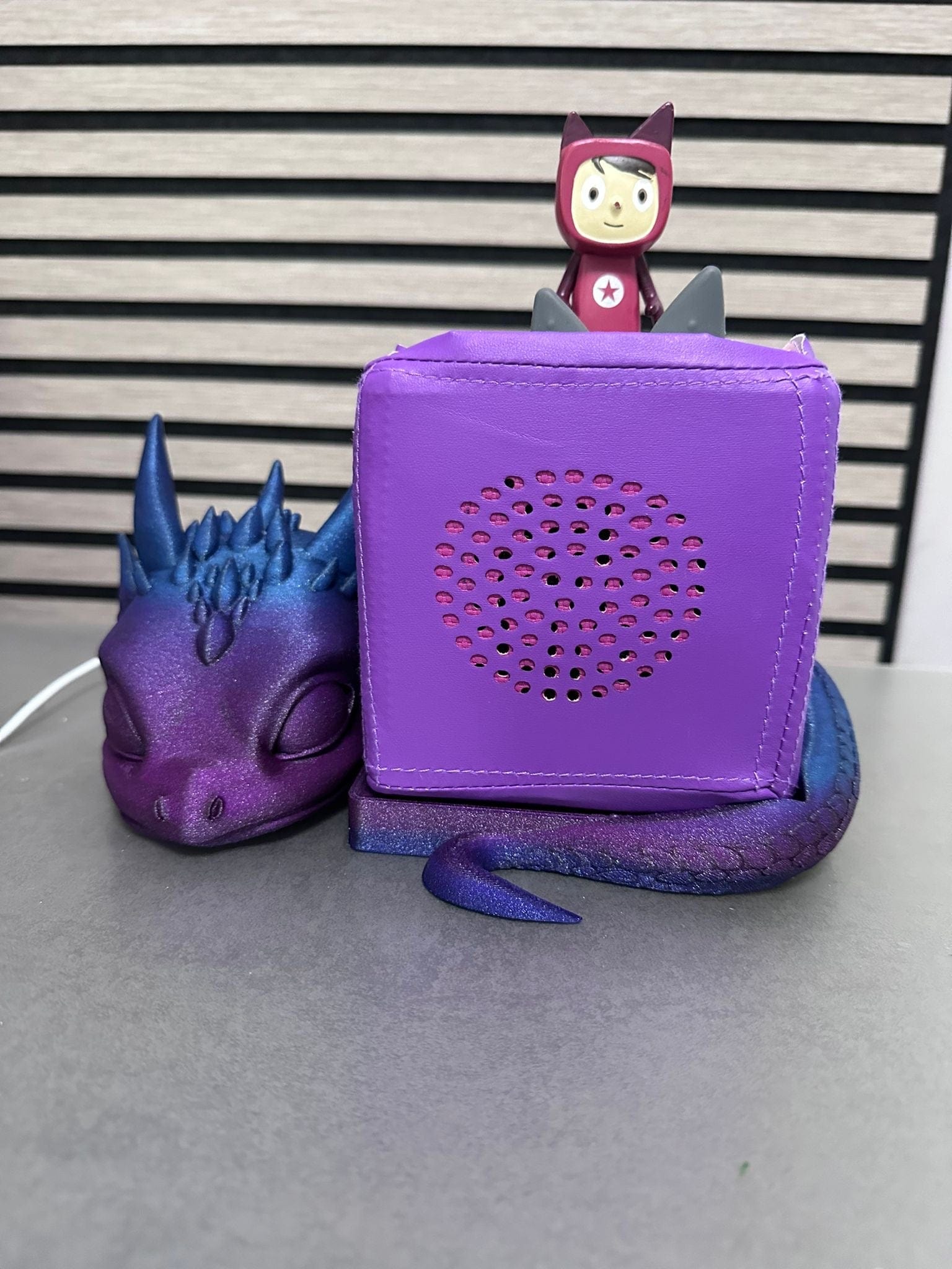 Toniebox Display in Drachenform Dreizack | 3D Druck oesterreich handgemachte geschenke in wien