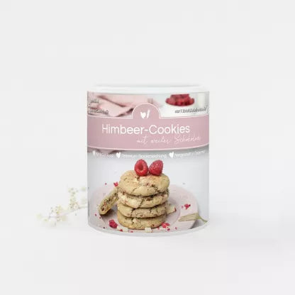 Himbeer-Cookies mit weißer Schokolade | Backmischung 336g