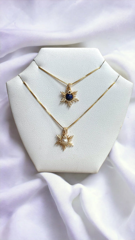 Traumsonne Lapis Lazuli | Edelsteine & 14K Solidvergoldung Schmuck Necklessary oesterreich handgemachte geschenke in wien