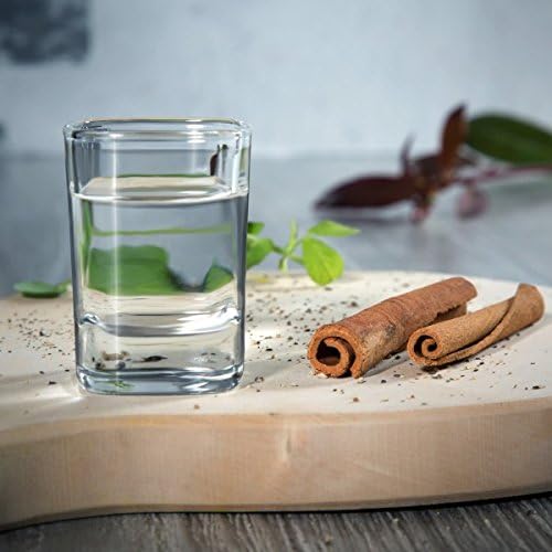 Quadratisches 4cl-Schnapsglas mit Gravur – klares EU-Qualitätsglas, spülmaschinenfest & personalisierbar für Gastronomie oder Events