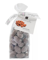 Schoko-Mandeln „Snow“ – geröstete Mandeln mit Vollmilchschokolade & Puderzucker, 150 g, handgemacht von Love In A Box Chocolatier