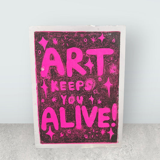 Original A4 Linoldruck von BoyBurning | Kunst in Zeichen der Toleranz LGTBQ Prints BoyBurning oesterreich handgemachte geschenke in wien