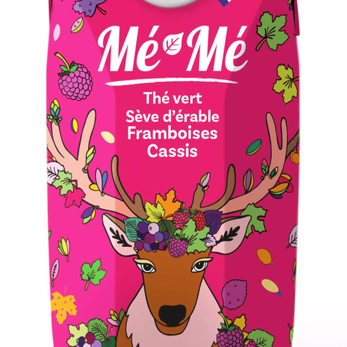 Mé-Mé Anti-Oxidant Bio-Eistee | Matcha-Grüntee mit Ahornsaft & roten Früchten – 330 ml nachhaltige Verpackung Frankreich