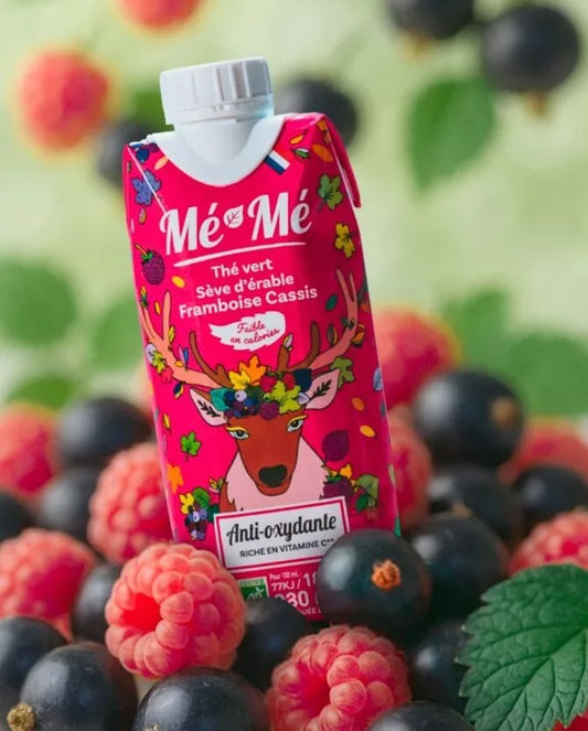 Mé-Mé Anti-Oxidant Bio-Eistee | Matcha-Grüntee mit Ahornsaft & roten Früchten – 330 ml nachhaltige Verpackung Frankreich