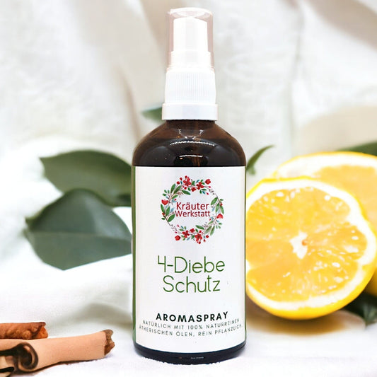 Aromaspray 4-DIEBE SCHUTZ | Kräuterwerkstatt Parfum & Raumdüfte Kräuterwerkstatt oesterreich handgemachte geschenke in wien