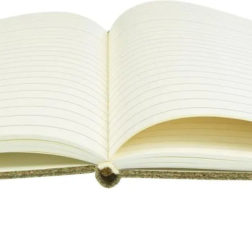 Notizbuch A5 Kork mit Gravur – nachhaltiges Hardcover mit Stiftschlaufe & 192 Seiten, personalisierbar, Dreizack Wien